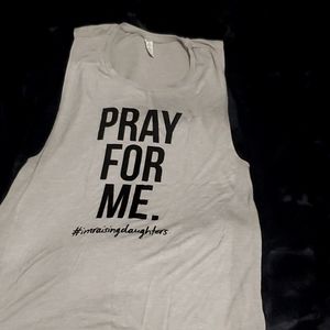 Women's size L grey tank top made by Ruby's Rubbish.